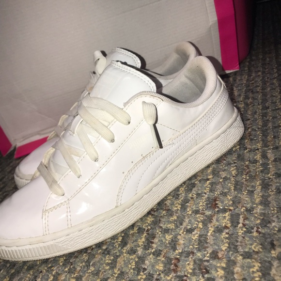 Puma Shoes - Puma Basket Classic White Sneakers